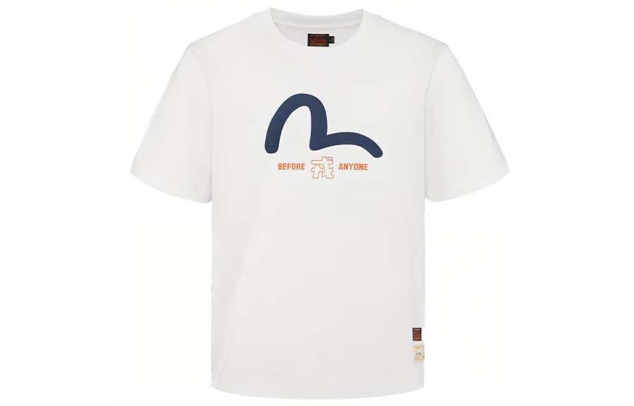 EVISU T Shirts Men's Crew Neck Moderate Straight Fit