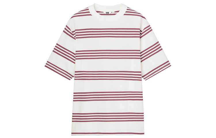UNIQLO T Shirts Men's White Crew Neck Moderate