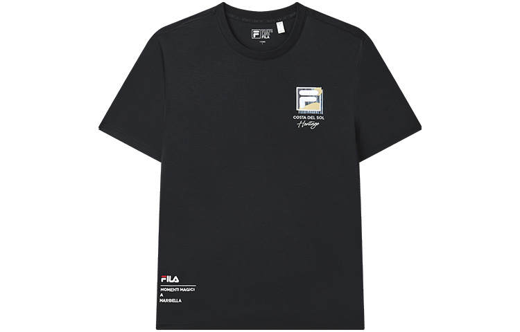 FILA Heritage T Shirt Men's Jet Black