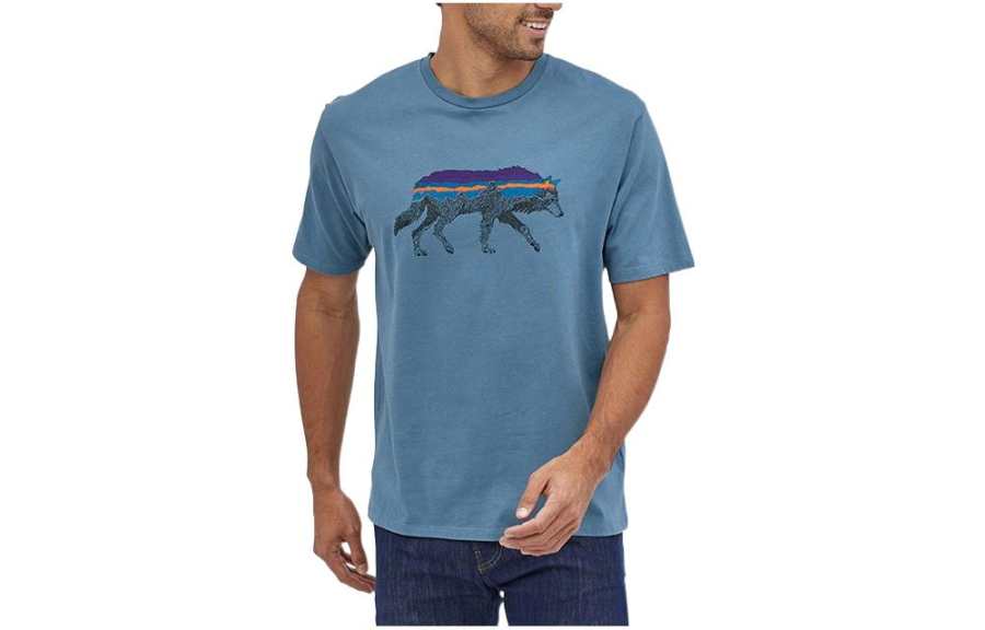 Patagonia Back For Good T Shirts Men's Crew Neck Moderate
