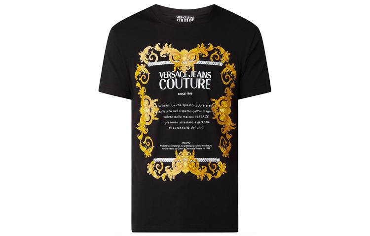 VERSACE JEANS COUTURE T Shirt Men's Black