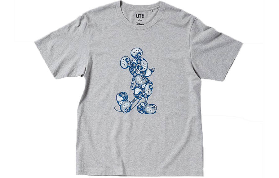 UNIQLO x MICKEY STANDS UT T Shirt Unisex Gray