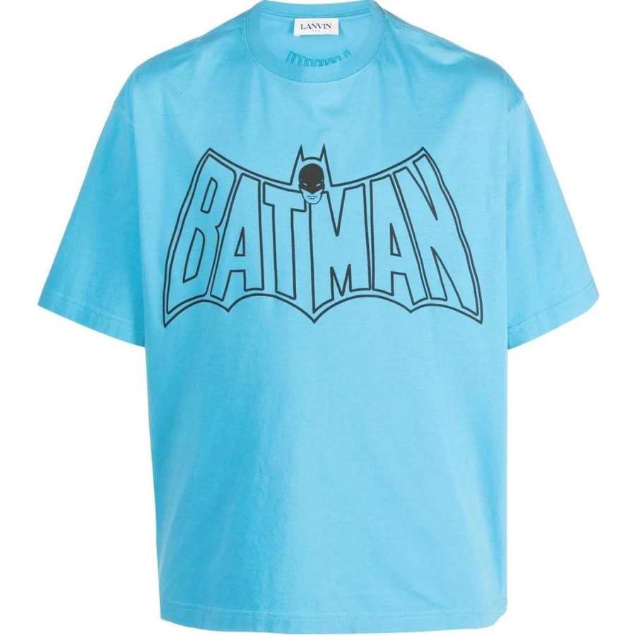Lanvin X Batman SS22 T Shirt Men's Blue
