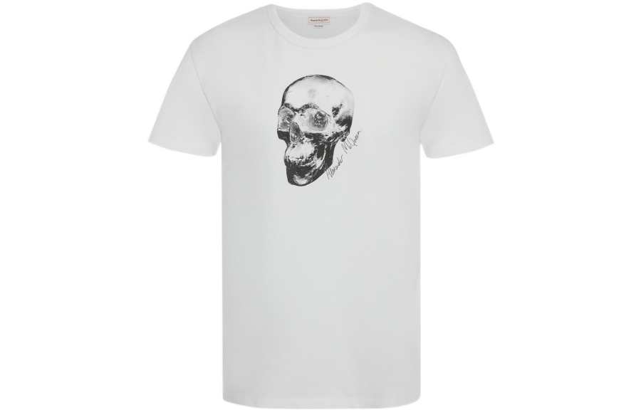 Alexander McQueen Skull T Shirt Men's White