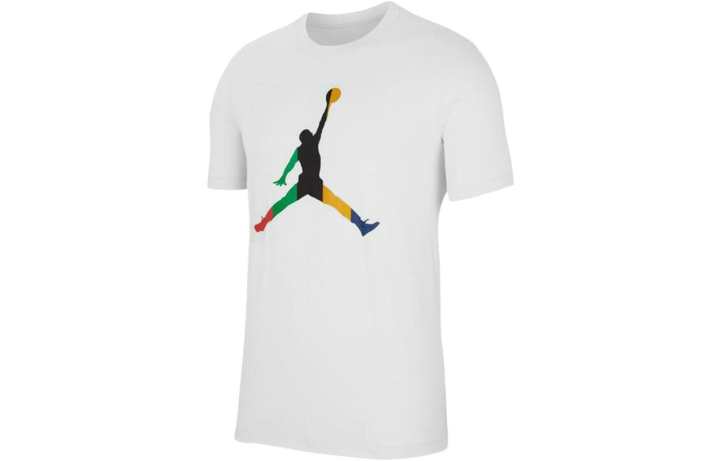 Jordan Jordan Set in Sleeve T Shirt Men's White