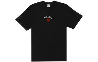 NOAH T Shirts Unisex Black Crew Neck Moderate Straight Fit