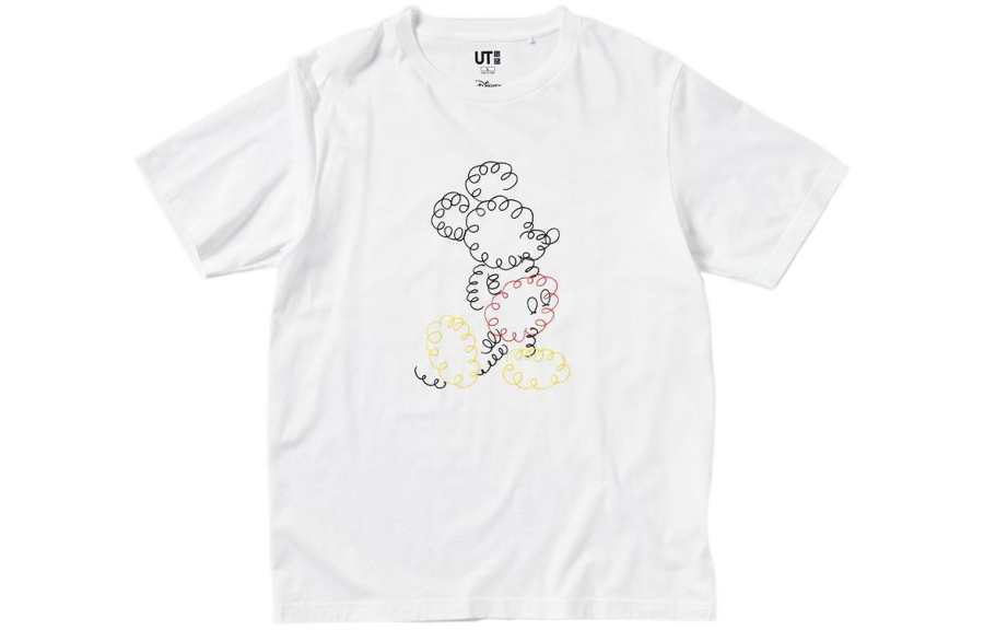UNIQLO T Shirts Unisex White Crew Neck Moderate