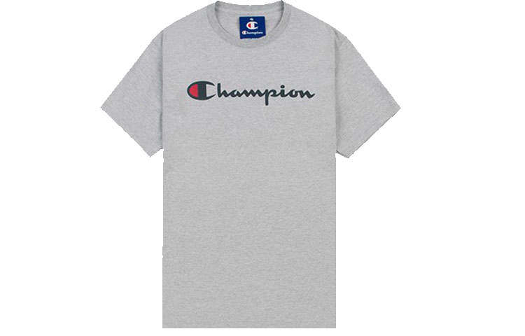 Champion Champion T Shirt US Version Unisex Light Gray