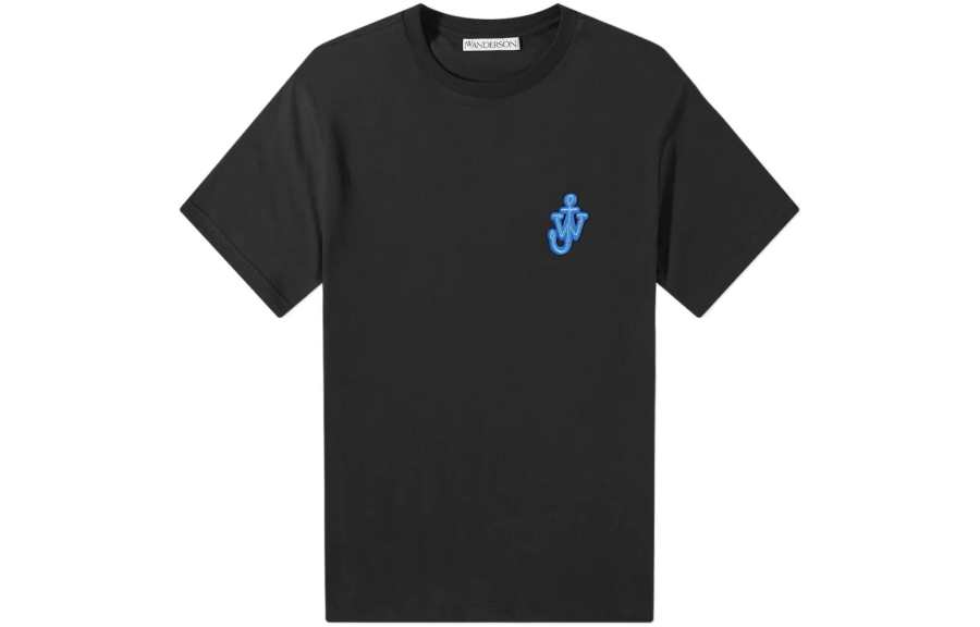 JW Anderson Logo Embroidered Crewneck T Shirt