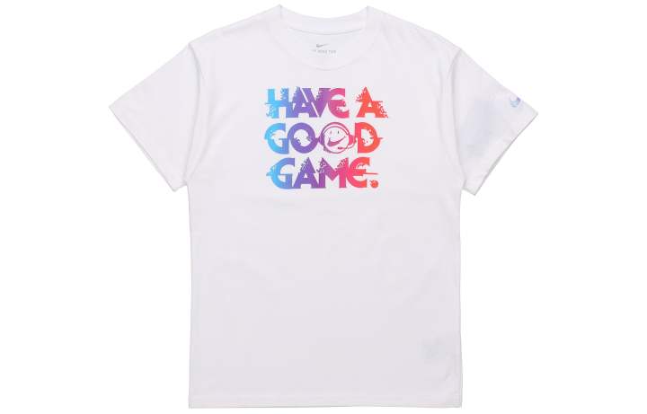 Nike Nike T Shirts Men's White Crew Neck Moderate Straight Fit