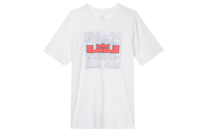 Nike Nike T Shirts Men's White Crew Neck Moderate Straight Fit