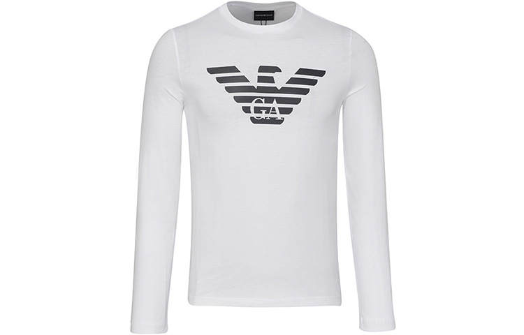 EMPORIO ARMANI T Shirts Men's White Crew Neck Moderate