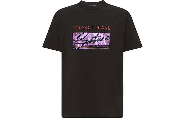VERSACE JEANS COUTURE SS22 T Shirt Men's Black