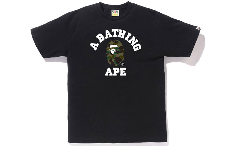 A BATHING APE Bape 1st Camo College Tee