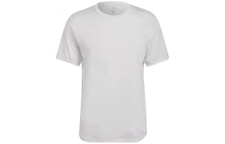 Adidas Adidas T Shirts Men's White Crew Neck Moderate Straight Fit