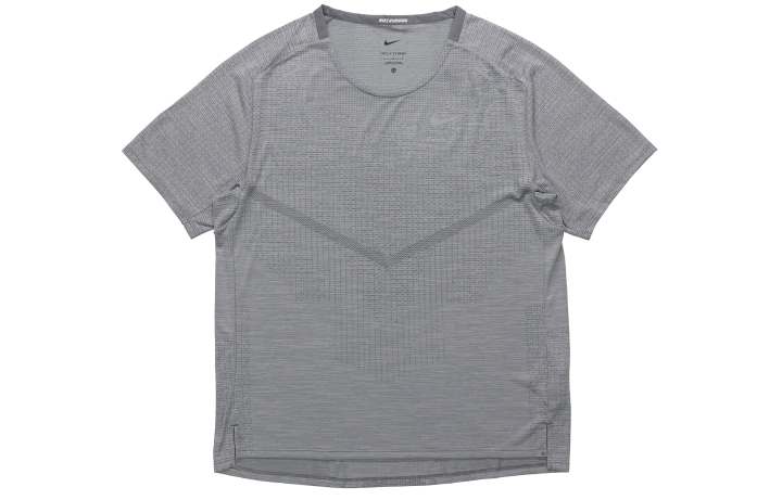 Nike Nike T Shirts Men's Gray Crew Neck Moderate Straight Fit