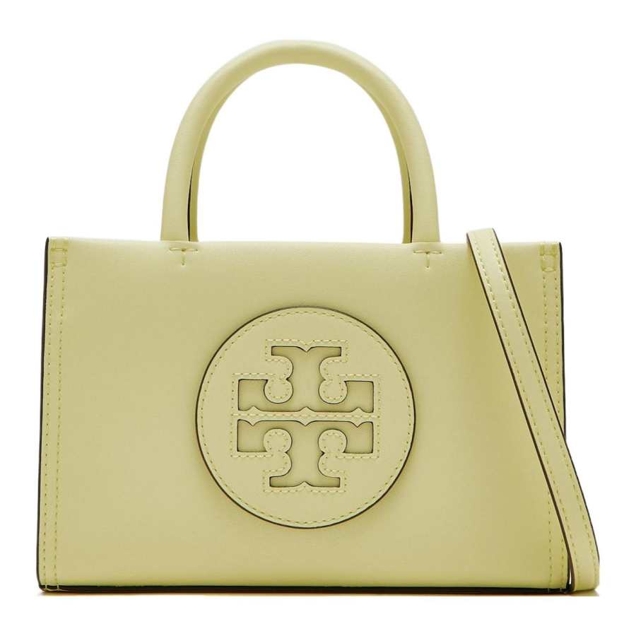 TORY BURCH Ella Bio Synthetic Leather Tote Bag, Shopping Bag, One Shoulder Handbag Mini Women's Green