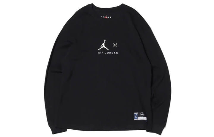 Jordan Jordan x Fragment Design T Shirt Asia Version Men's Black