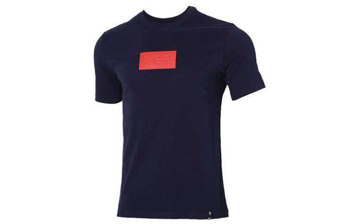 Nike Nike T Shirts Men's Black Blue Crew Neck Moderate Straight Fit