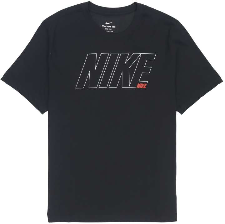 Nike Nike T Shirts Men's Black Crew Neck Moderate