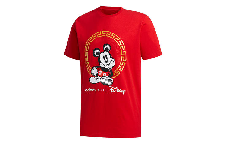 Adidas Neo x Disney Adidas Neo CNY Collection T Shirt Men's Red