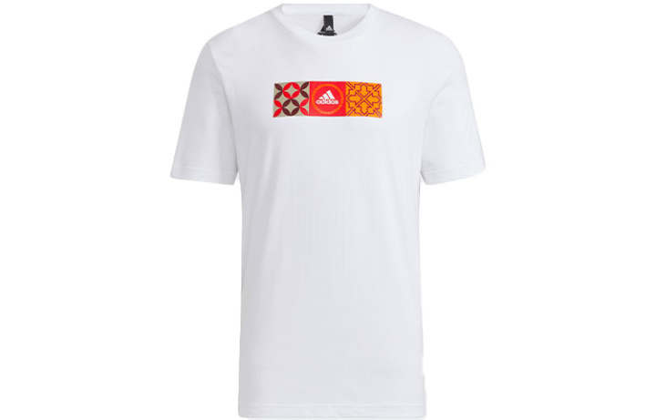 Adidas Adidas Set in Sleeve T Shirt Men's White
