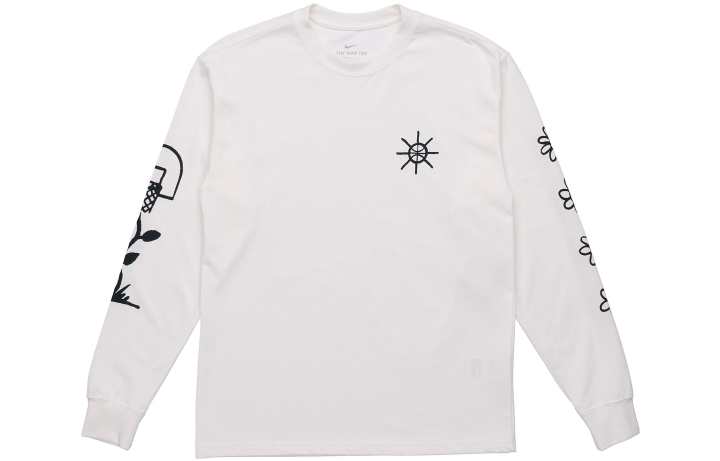 Nike Nike T Shirts Men's White Crew Neck Moderate Straight Fit