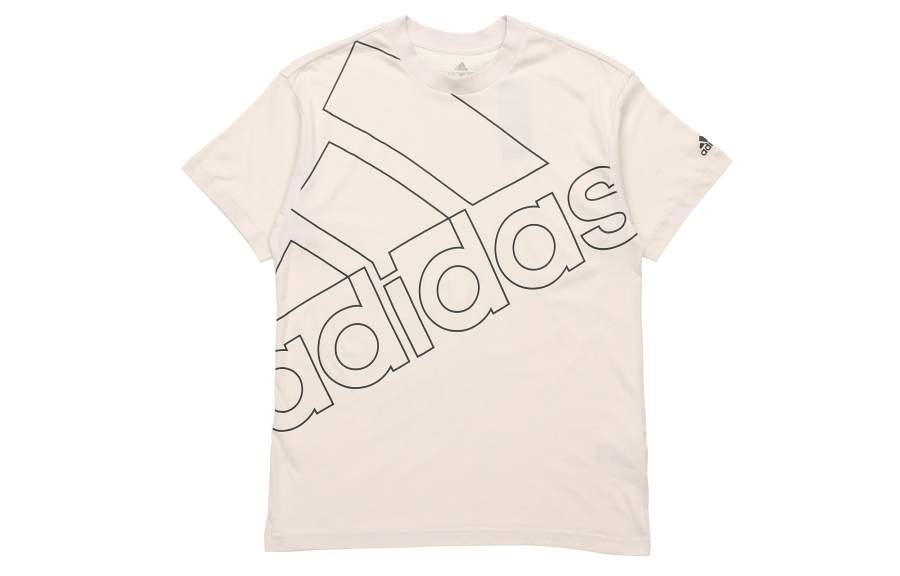 Adidas Adidas T Shirts Unisex Ecru Crew Neck Moderate