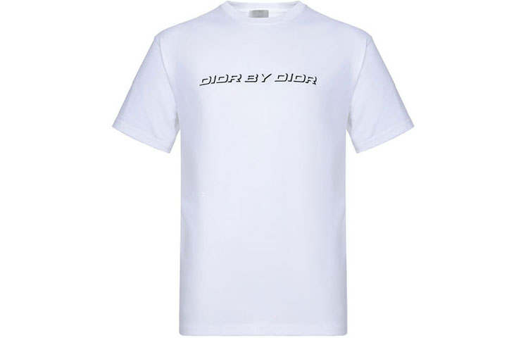 DIOR Quarterly New Products T Shirts Men's White Crew Neck Moderate Straight Fit