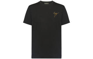 Giuseppe Zanotti Logo Embroidered Crewneck T Shirt