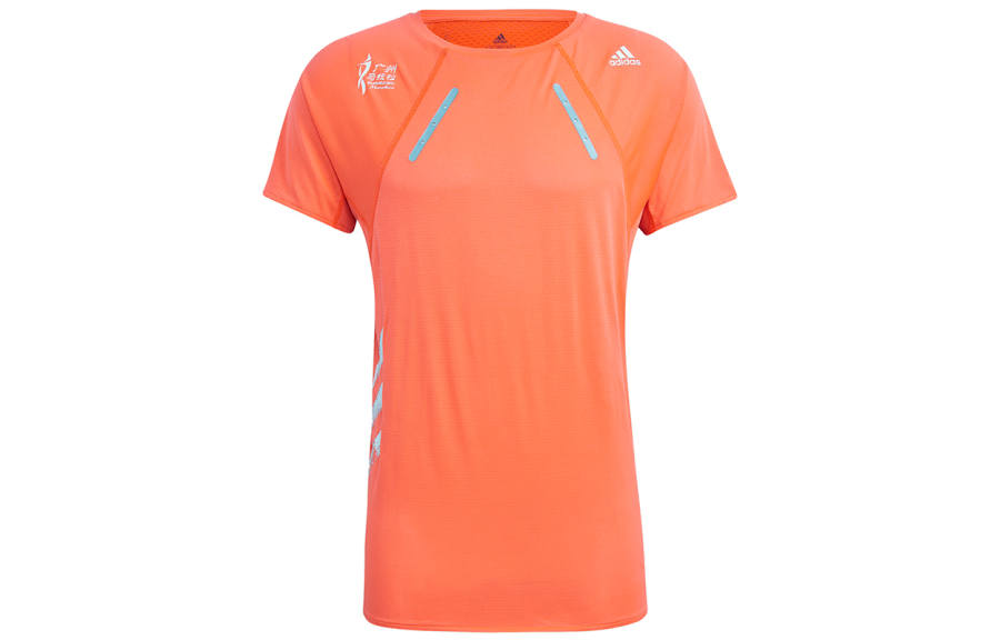 Adidas Adidas Running T Shirt Men's Fluorescent Red
