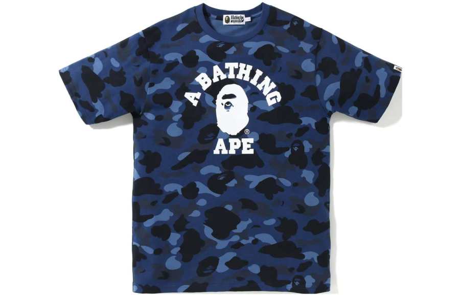 A BATHING APE Bape Color Camo College Tee SS23