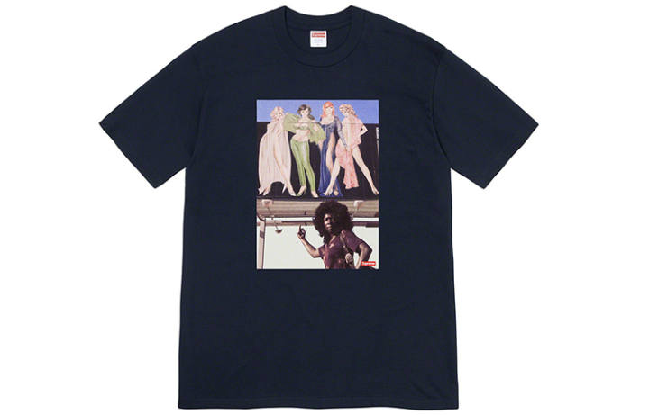 Supreme Supreme FW19 T Shirt Unisex Marine Blue