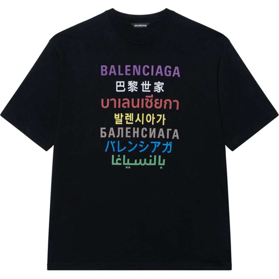 Balenciaga Languages Medium Fit T shirt