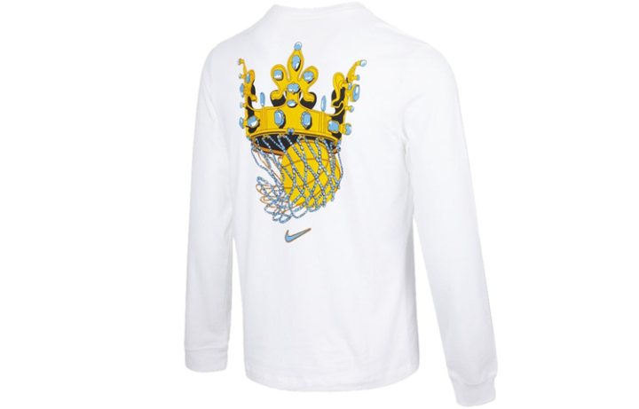 Nike Nike T Shirts Men's White Crew Neck Moderate Straight Fit