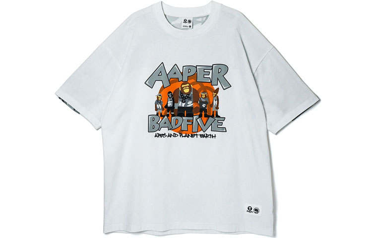 Li-Ning Li Ning x Aape Badfive T Shirt Men's White