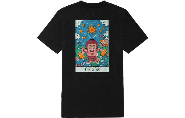 Vans Set in Sleeve T Shirt Unisex Black