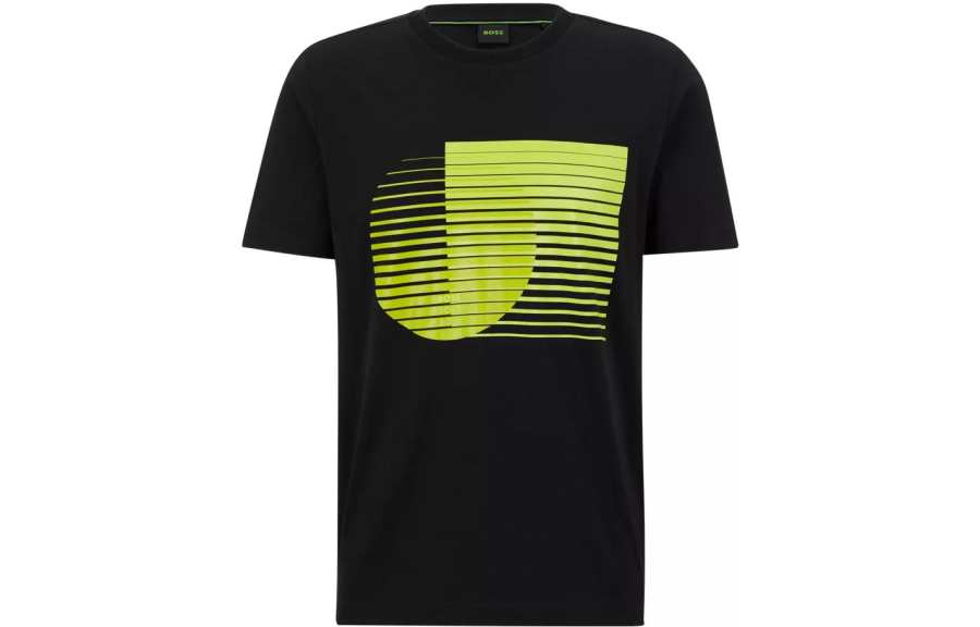 HUGO BOSS T Shirts Men's Black Crew Neck Moderate Other