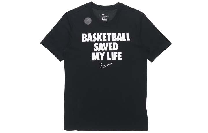 Nike Nike T Shirts Men's Black Crew Neck Moderate Straight Fit