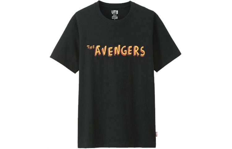 UNIQLO x Jason Polan Letter Print T Shirt Unisex Black