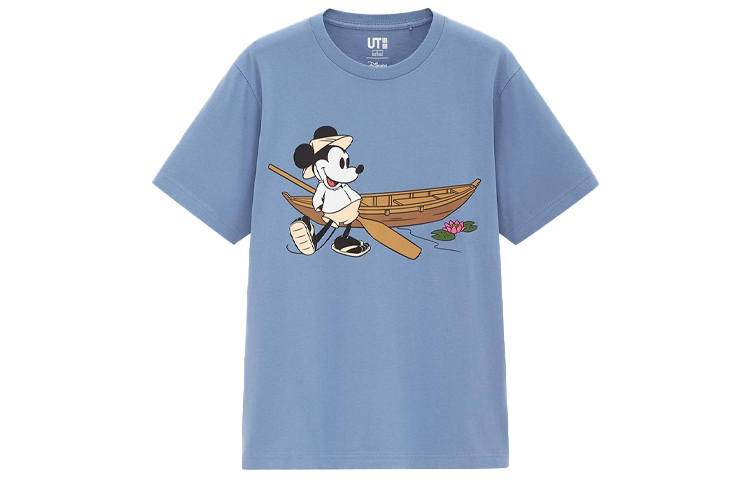 UNIQLO x Disney Co brand T Shirt Unisex Sky Blue