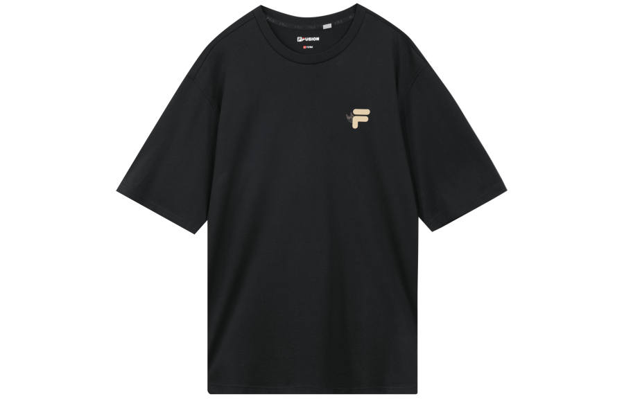 FILA FUSION T Shirt Unisex Pitch Black