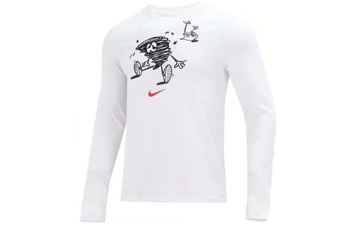 Nike Nike T Shirts Men's White Crew Neck Straight Fit