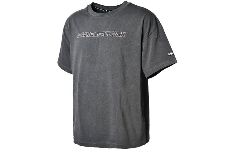 Adidas Adidas T Shirts Men's Black Gray Color Crew Neck Moderate Straight Fit