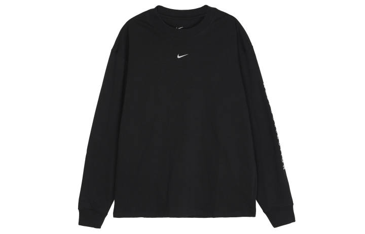 Nike Nike T Shirts Men's Black Crew Neck Moderate Straight Fit