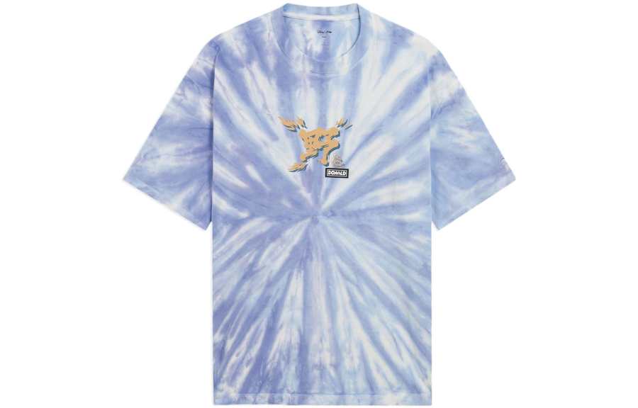 Li-Ning Li Ning x Disney T Shirt Unisex Light Blue Purple Tie Dye
