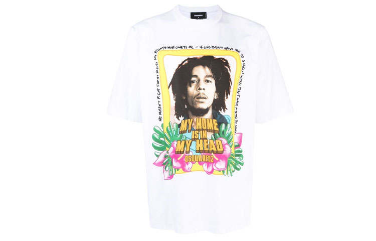 DSQUARED 2 Dsquared2 Graphic Printed Crewneck T Shirt