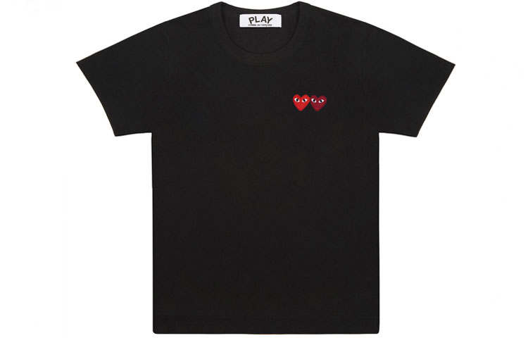 CDG Play Cdg Play Double Heart T-Shirt