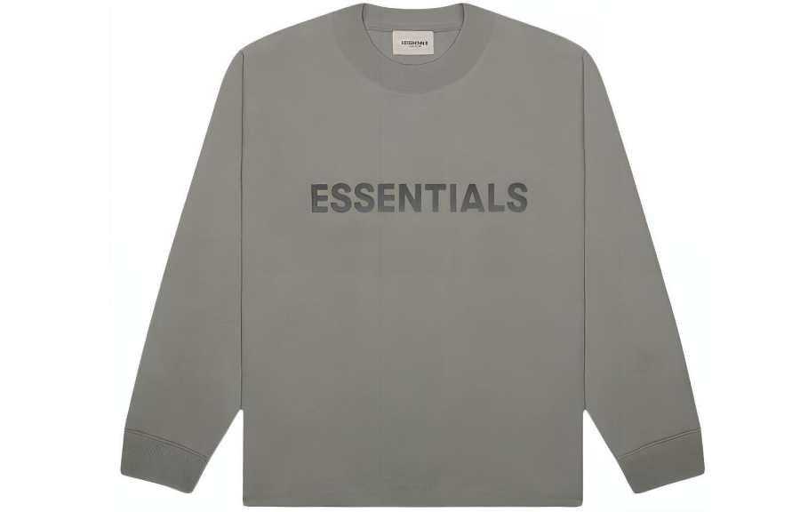 Fear Of God Essentials 3D Silicon Applique Boxy Long Sleeve T Shirt