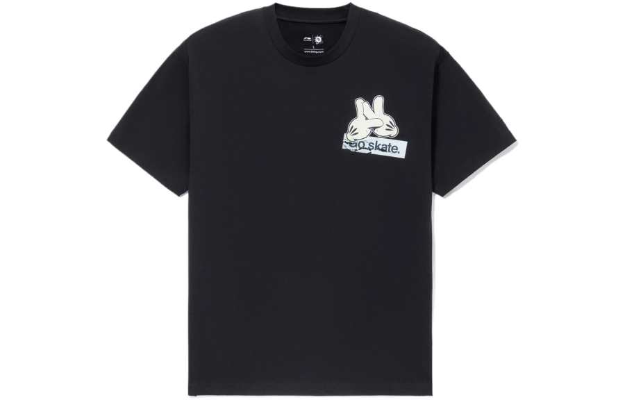 Li-Ning Li Ning x OG_SLICK Skateboard T Shirt Men's Black